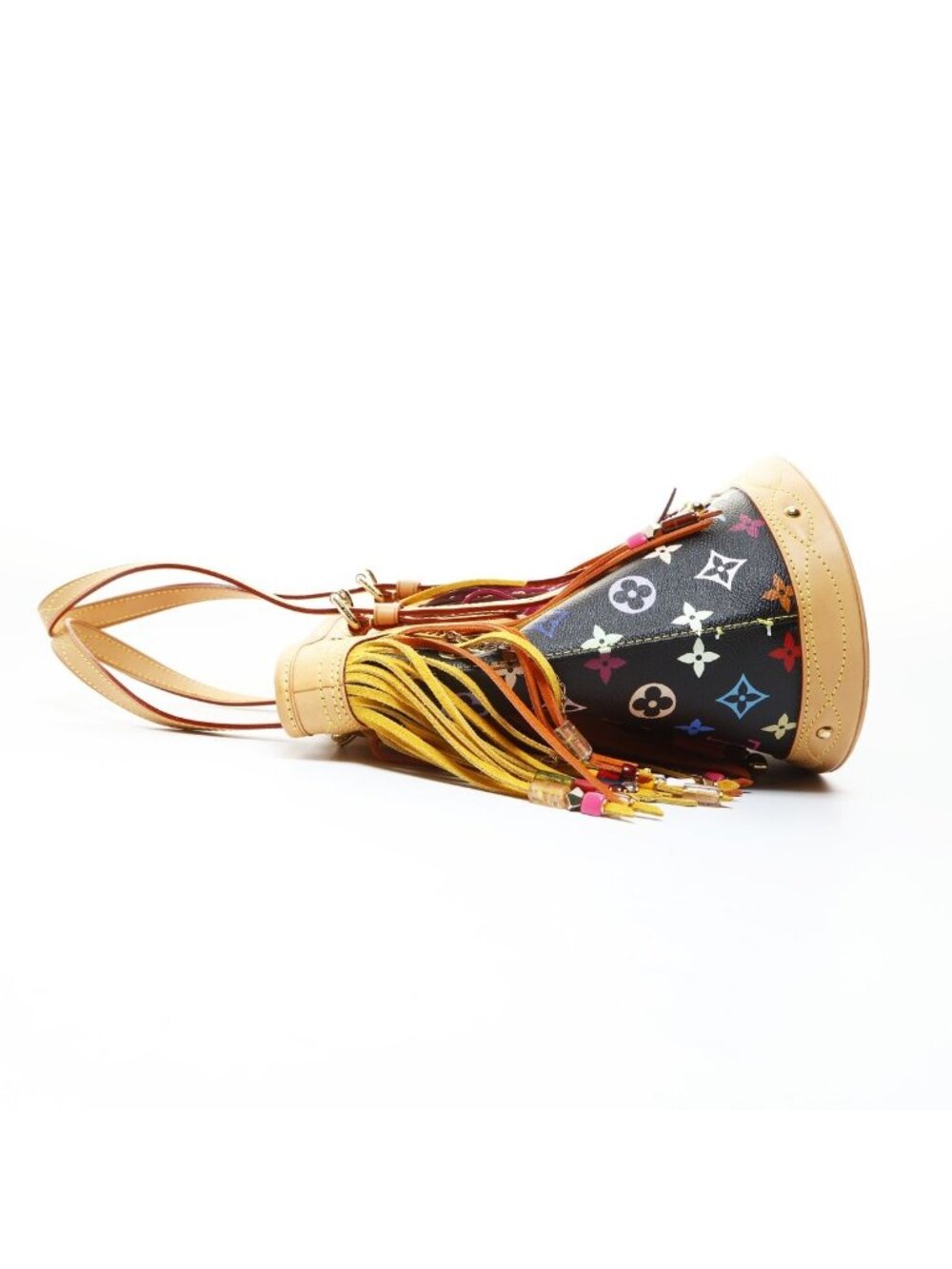★SOLD★ Louis Vuitton Handbag Multicolor Monogram Bucket Flange - Picture 3 of 10